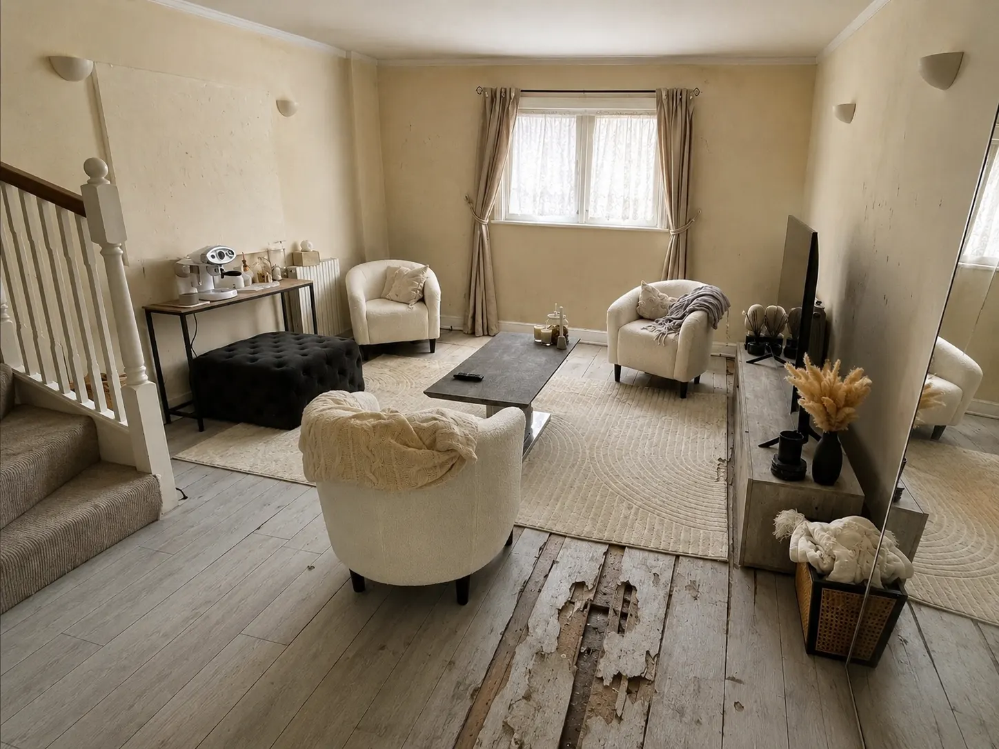 Living space 6 before renovation